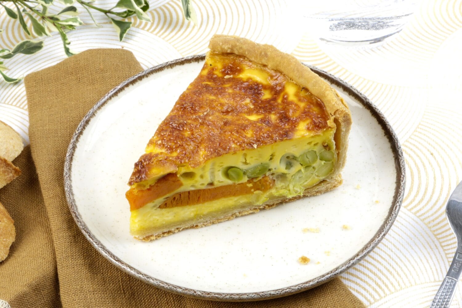 Quiche aux patates douces et fèves