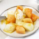 Trio de melon & quenelle de chèvre
