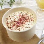 Entremet cœur fruits rouges en bol