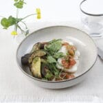 Gigot de lotte rôti, confit de légumes, sauce vierge