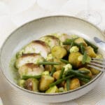 Poulet aux haricots verts et grenaille